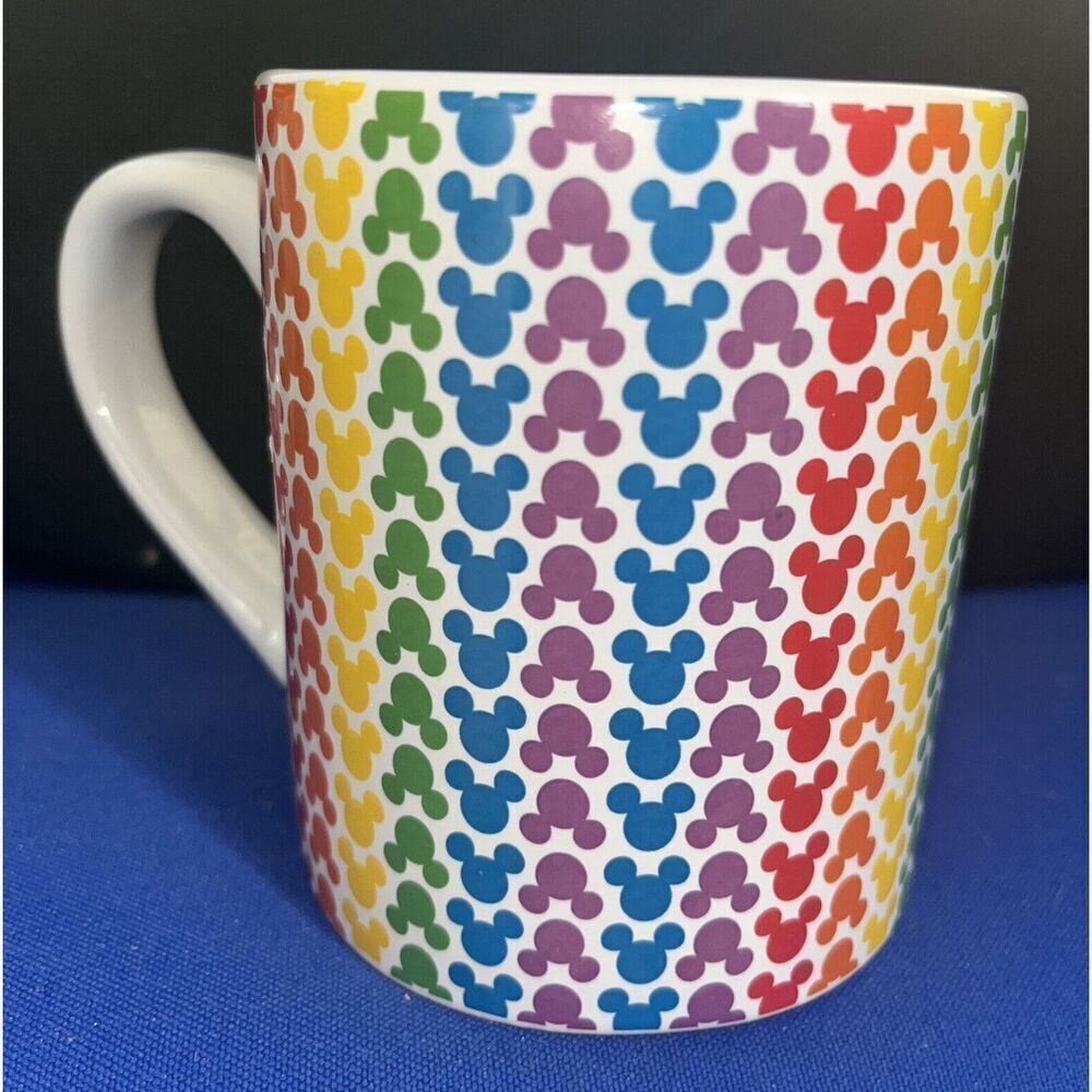 Rainbow Disney Collection Mickey Mouse Head LGBTQ+ Pride Coffee Mug - New